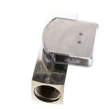 G1'' brass variable area flow meter oil 10-30 l/min 250 bar