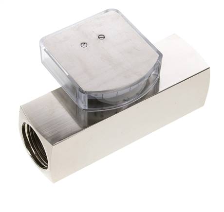 G1'' brass variable area flow meter oil 15-45 l/min 250 bar