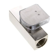 G1'' brass variable area flow meter oil 15-45 l/min 250 bar