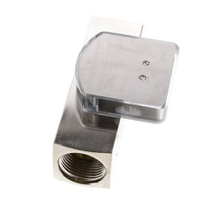 G1'' brass variable area flow meter oil 15-45 l/min 250 bar