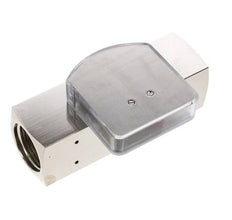 G1'' brass variable area flow meter oil 15-45 l/min 250 bar