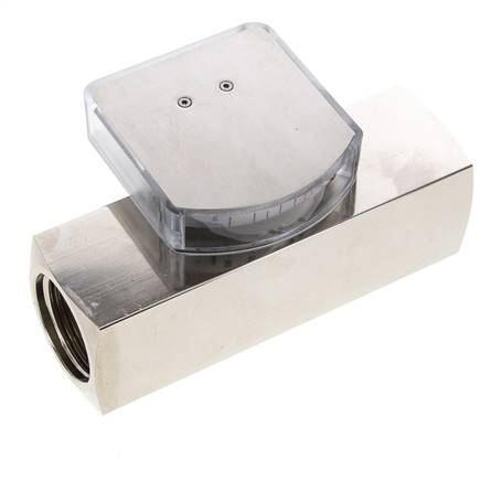 G1'' brass variable area flow meter oil 20-60 l/min 250 bar