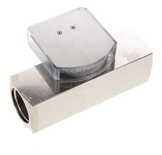G1'' brass variable area flow meter oil 20-60 l/min 250 bar