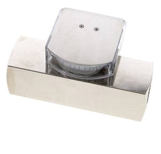 G1'' brass variable area flow meter oil 20-60 l/min 250 bar