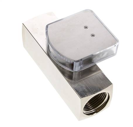 G1'' brass variable area flow meter oil 20-60 l/min 250 bar