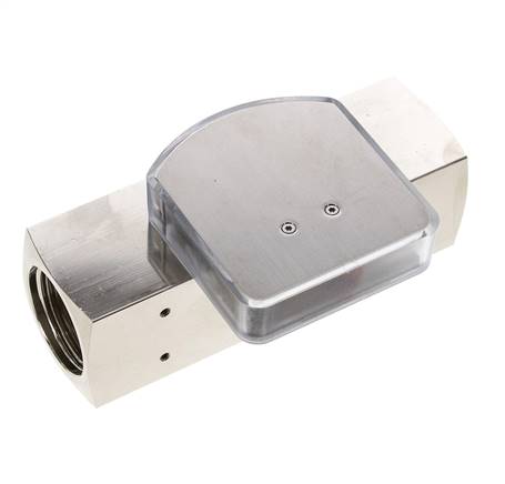 G1'' brass variable area flow meter oil 20-60 l/min 250 bar