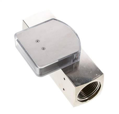G1'' brass variable area flow meter oil 20-60 l/min 250 bar
