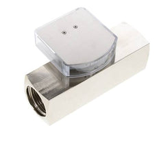 G1'' brass variable area flow meter oil 30-90 l/min 250 bar