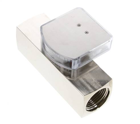 G1'' brass variable area flow meter oil 30-90 l/min 250 bar