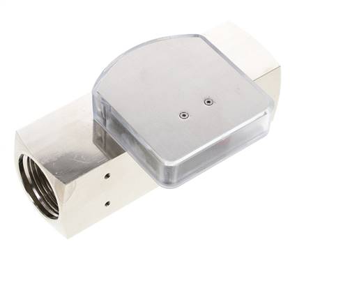 G1'' brass variable area flow meter oil 30-90 l/min 250 bar