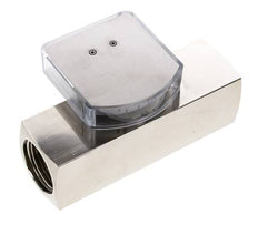 G1'' brass variable area flow meter oil 35-110 l/min 250 bar
