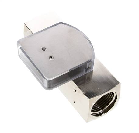 G1'' brass variable area flow meter oil 35-110 l/min 250 bar
