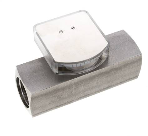 G1'' stainless variable area flow meter oil 0.1-0.8 l/min 300 bar