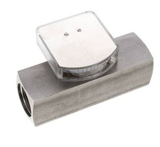 G1'' stainless variable area flow meter oil 0.1-0.8 l/min 300 bar