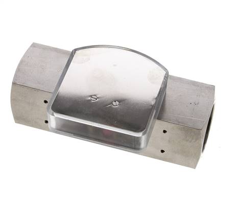 G1'' stainless variable area flow meter oil 0.5-1.5 l/min 300 bar
