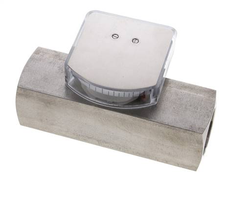 G1'' stainless variable area flow meter oil 1-4 l/min 300 bar