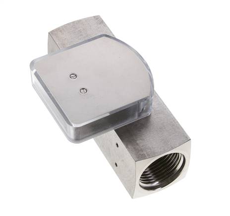 G1'' stainless variable area flow meter oil 1-4 l/min 300 bar