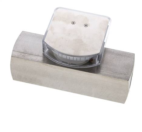 G1'' stainless variable area flow meter oil 3-10 l/min 300 bar