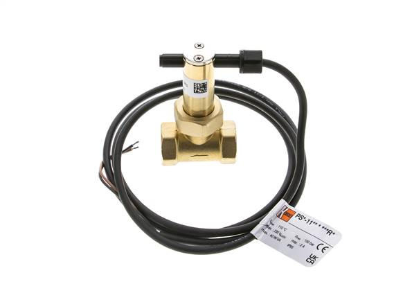 G1/2'' brass inline paddle flow switch 2.7-6.4 l/min 100 bar
