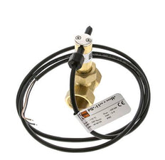 G3/4'' brass inline paddle flow switch 7.7-13.4 l/min 100 bar