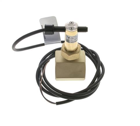 G1 1/4'' brass inline paddle flow switch 22-38.6 l/min 25 bar
