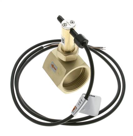 G1 1/2'' brass inline paddle flow switch 34.8-64.2 l/min 25 bar