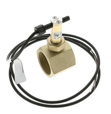 G1 1/2'' brass inline paddle flow switch 34.8-64.2 l/min 25 bar