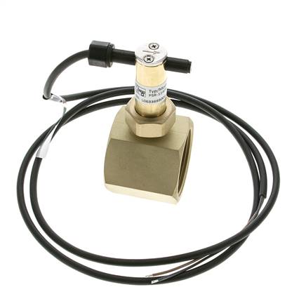 G1 1/2'' brass inline paddle flow switch 34.8-64.2 l/min 25 bar