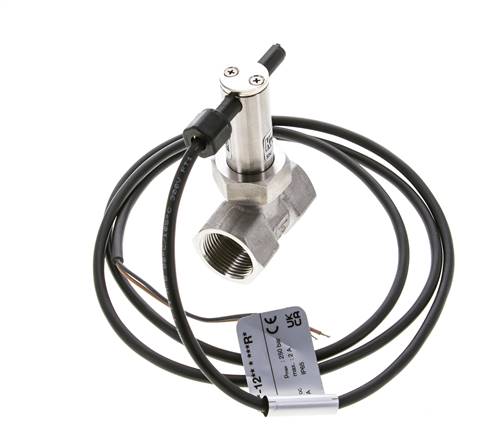 G3/4'' stainless inline paddle flow switch 7.7-13.4 l/min 250 bar