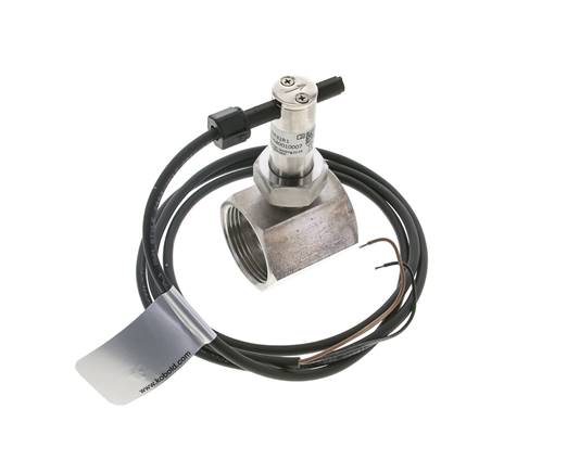 G1 1/4'' stainless inline paddle flow switch 22-38.6 l/min 40 bar