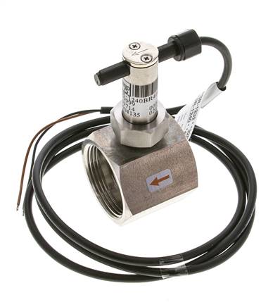 G1 1/2'' stainless inline paddle flow switch 34.8-64.2 l/min 40 bar