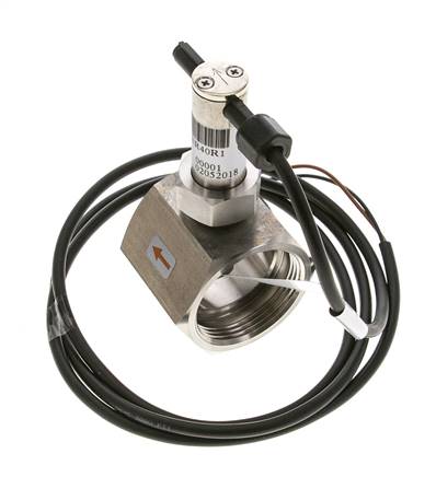 G1 1/2'' stainless inline paddle flow switch 34.8-64.2 l/min 40 bar