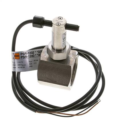 G1 1/2'' stainless inline paddle flow switch 34.8-64.2 l/min 40 bar