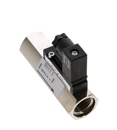 G1/2'' brass variable area flow switch oil 2-7 l/min 300 bar