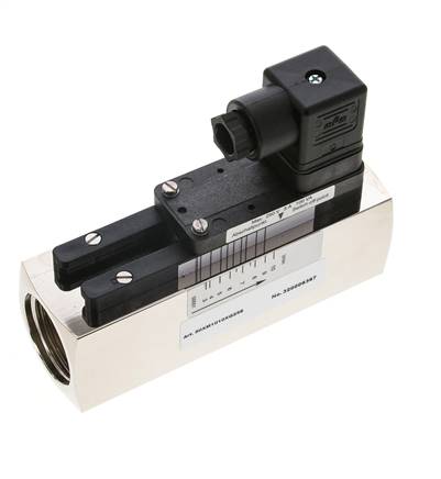 G1'' brass variable area flow switch oil 3-10 l/min 250 bar