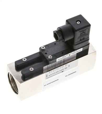 G1'' brass variable area flow switch oil 8-24 l/min 250 bar