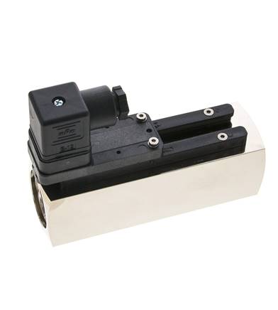 G1'' brass variable area flow switch oil 10-30 l/min 250 bar