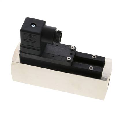 G1'' brass variable area flow switch water 10-30 l/min 250 bar