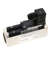 G1'' brass variable area flow switch water 15-45 l/min 250 bar
