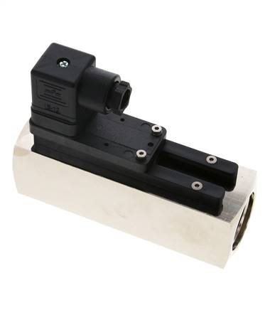 G1'' brass variable area flow switch water 15-45 l/min 250 bar