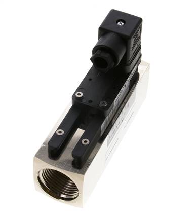 G1'' brass variable area flow switch water 15-45 l/min 250 bar