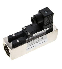 G1'' brass variable area flow switch water 20-60 l/min 250 bar