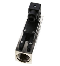G1'' brass variable area flow switch water 20-60 l/min 250 bar