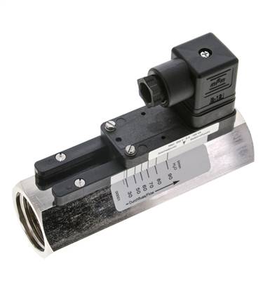 G1'' brass variable area flow switch water 30-90 l/min 250 bar