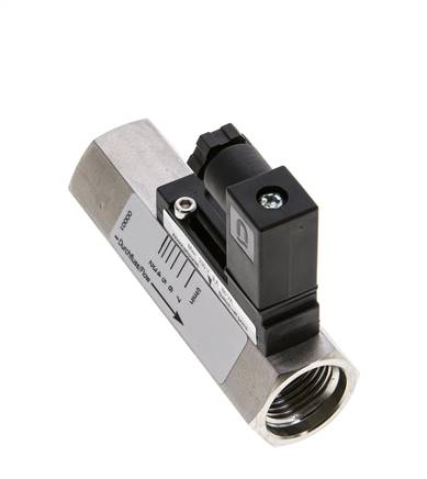 G1/2'' stainless variable area flow switch oil 2-7 l/min 350 bar