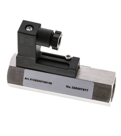 G1/2'' stainless variable area flow switch oil 2-7 l/min 350 bar