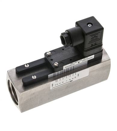 G1'' stainless variable area flow switch oil 3-10 l/min 300 bar