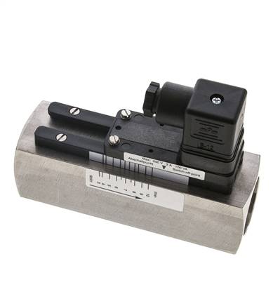 G1'' stainless variable area flow switch oil 3-10 l/min 300 bar