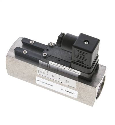 G1'' stainless variable area flow switch water 10-30 l/min 300 bar