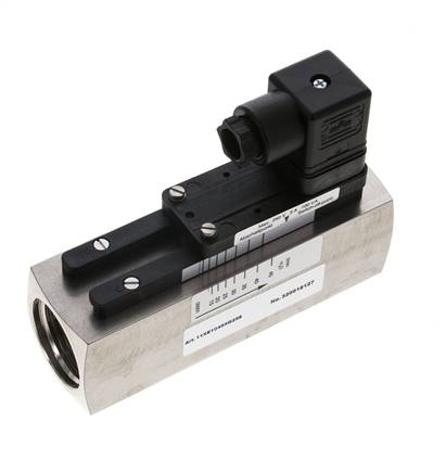 G1'' stainless variable area flow switch water 15-45 l/min 300 bar